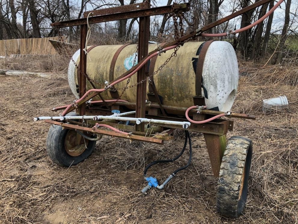 Tow behind sprayer