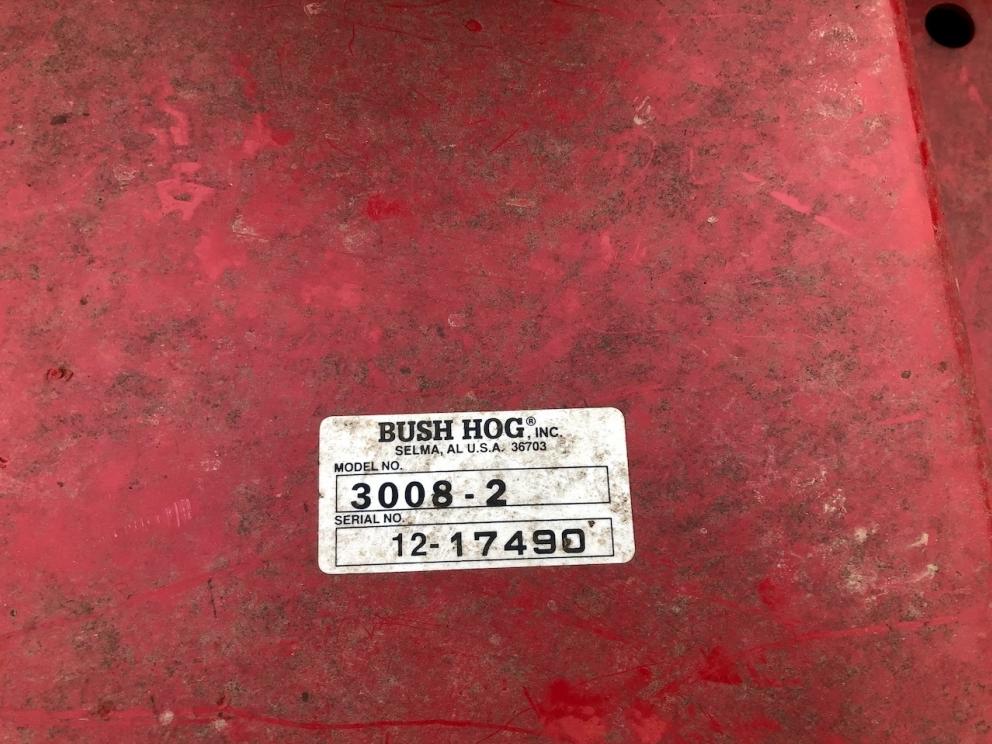 Bush Hog 3008-2 mower, 8ft, twin rotor