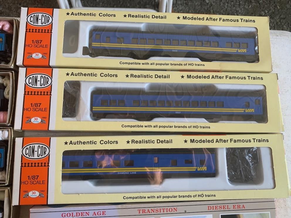 Con-Cor passenger cars including Diamond Lake