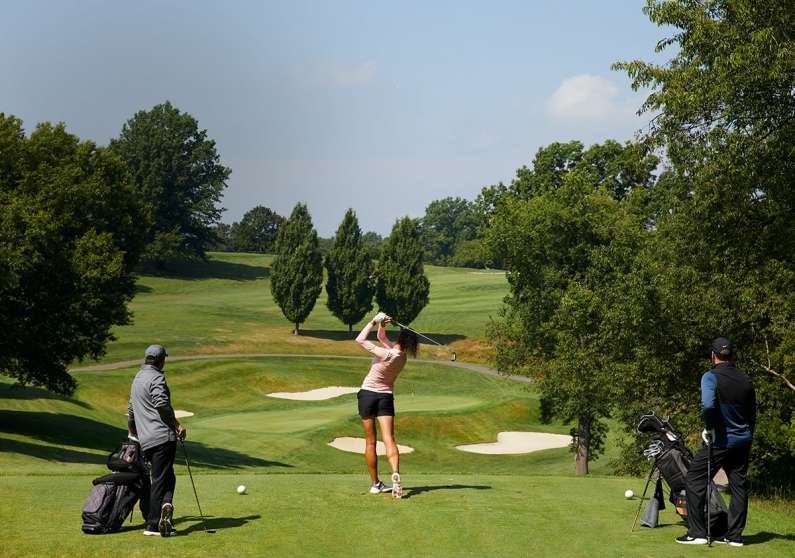 Golfing