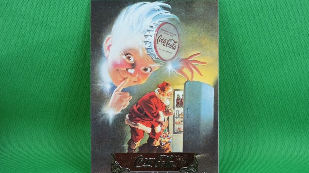 Coca-Cola Collector Cards Tin Box 5 Embossed Metal Cards (G16) on